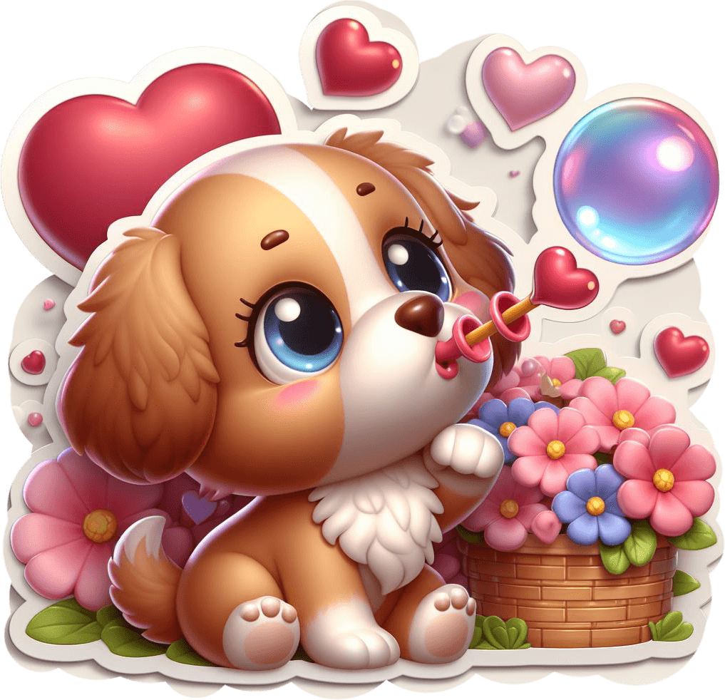 Valentine's Day Adorable Puppy