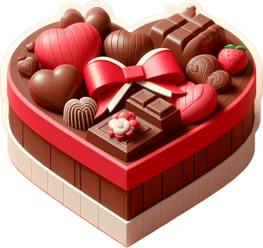 Heart-shaped Chocolate Box | Valentine's Day Gourmet Chocolates 