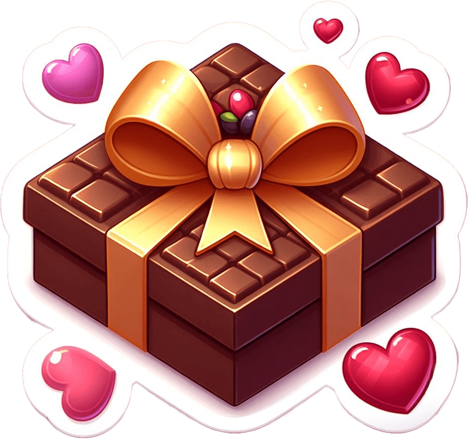 Golden Bow Chocolate Gift | Valentine's Day Luxury Treat 