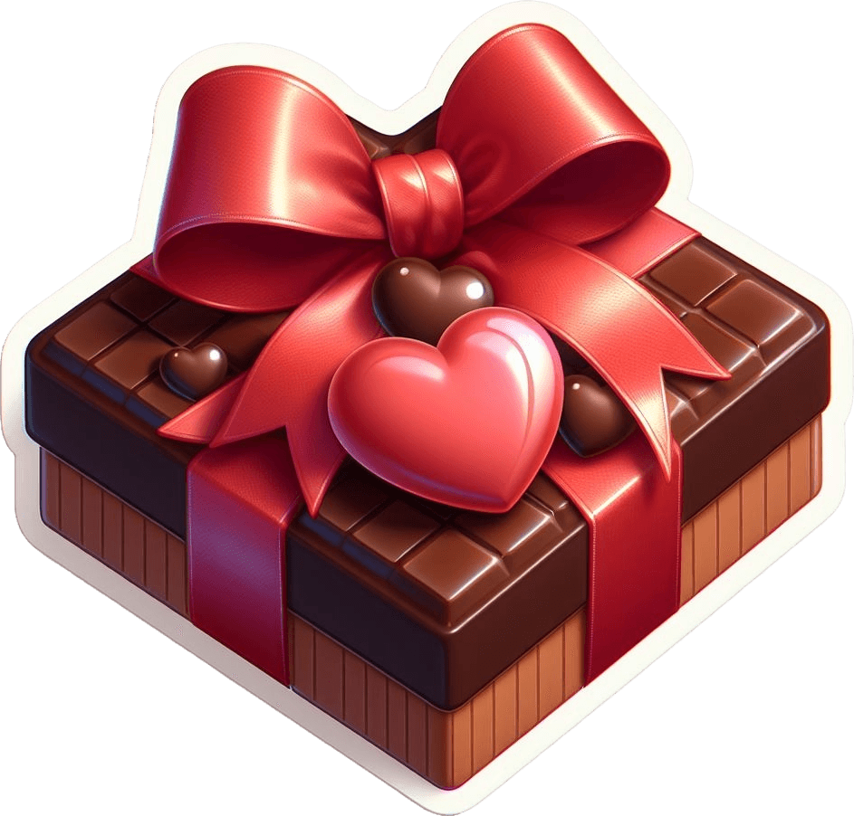 Romantic Chocolate Gift Box | Red Ribboned Valentine's Special 