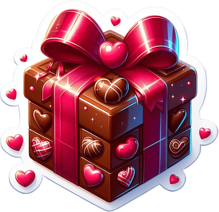 Ribbon-wrapped Chocolate Box | Heartfelt Valentine's Indulgence 