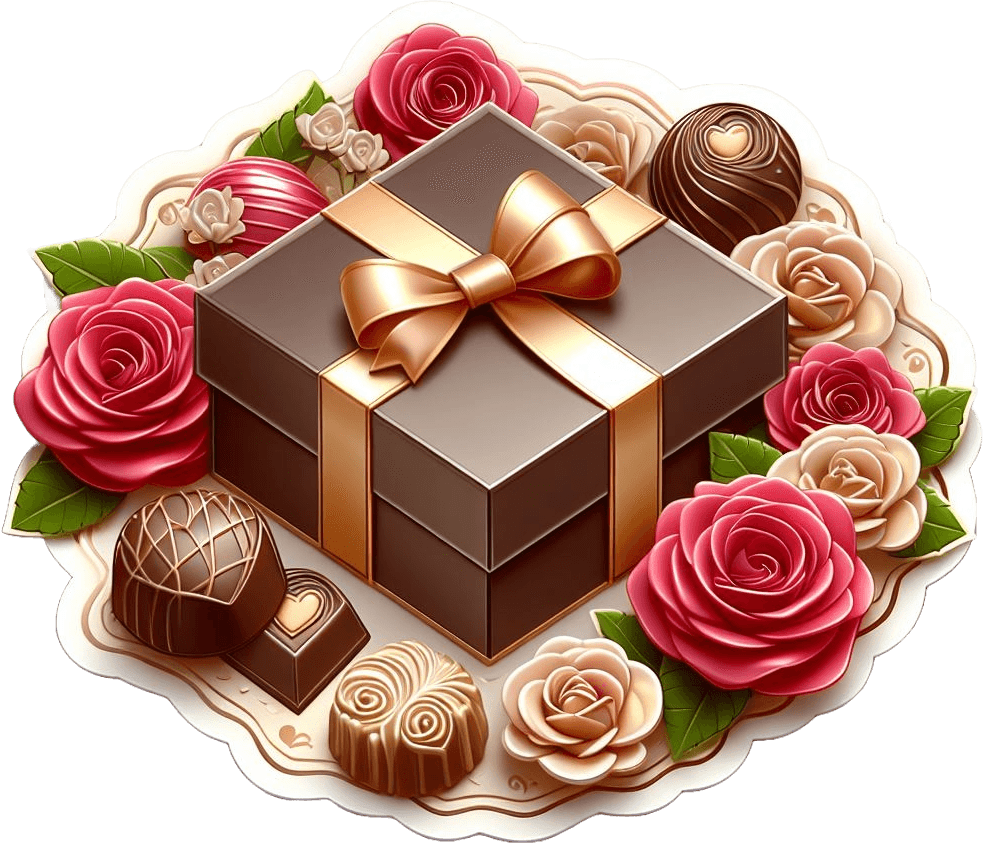 Elegant Chocolate And Roses Gift Box | Valentine's Day Exclusive 
