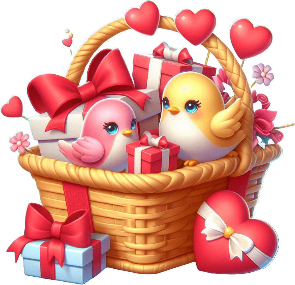 Tweethearts Valentine's Day Gift Basket Sticker 
