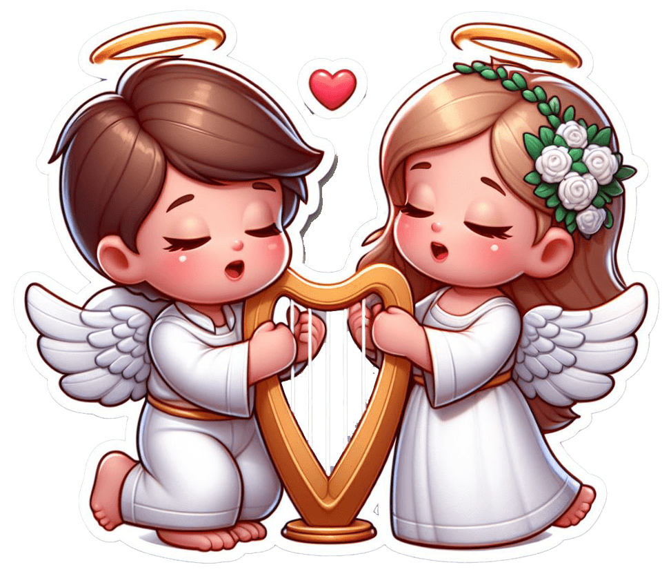 Angelic Love Serenade Sticker 