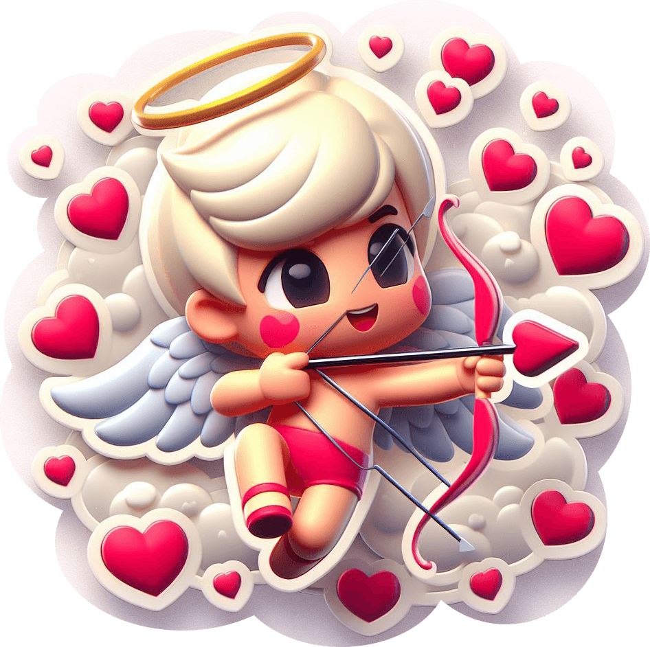 Cool Cupid - Valentine's Day Sticker 