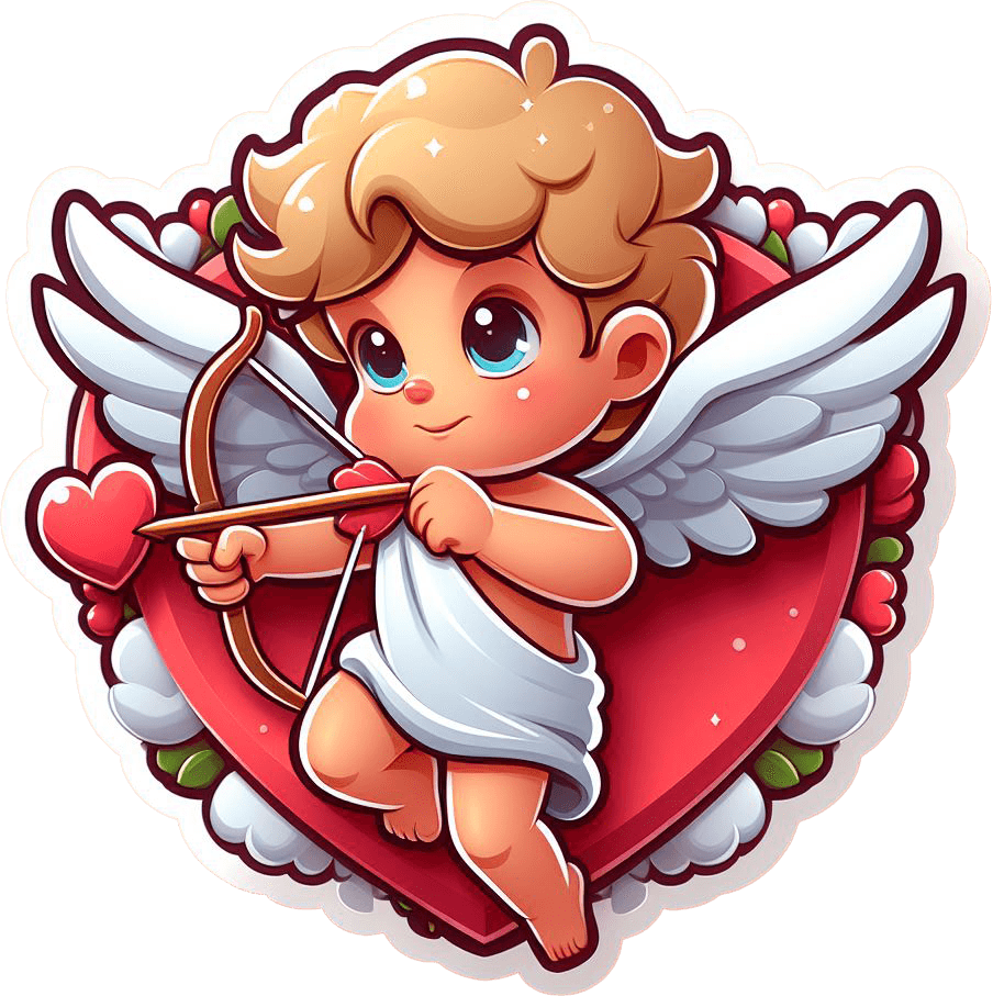 Heartfelt Cupid - Valentine's Day Sticker 