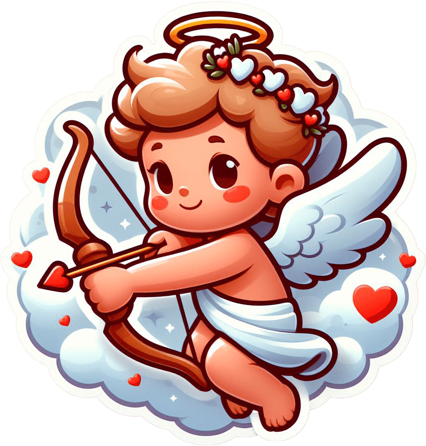 Cherub's Charm - Valentine's Day Sticker 